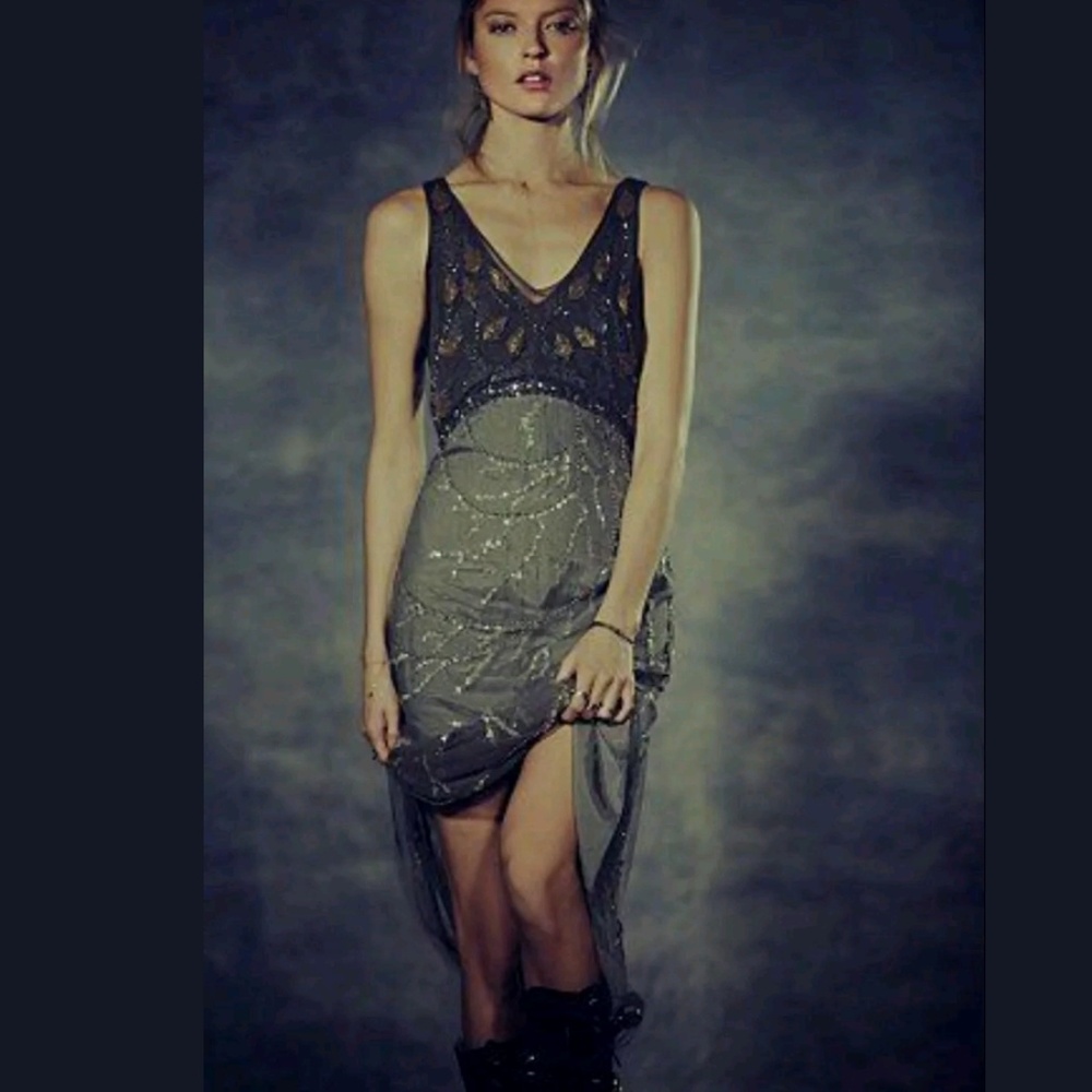 Free People Ghosts and Gatsbys Embellished Dress